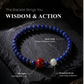 Wisdom & Action – Lapis Lazuli & Red Agate Intentional Bracelet
