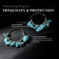 Tranquility & Protection – Tibetan Turquoise Hoop Earrings
