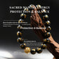 Protection - Obsidian Mantra Bracelet