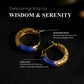 Wisdom & Serenity – Lapis Lazuli Vintage Hoop Earrings