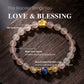 Healing & Abundance – Blue Heart Ash-Liuli Bracelet