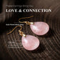 Attract Love –  Tibetan Rose Quartz Earrings