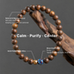Calm & Purify – Qi Nan Agarwood & Silver Lotus Bracelet