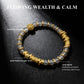 Wealth & Stability – Gray Agate Fortune Bracelet