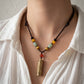 Protection & Blessing – Antique Brass Mantra Prayer Tube Necklace