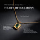 Heart of Harmony - Emerald CZ Elegant Necklace