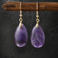 Inner Peace & Intuition – Amethyst Teardrop Earrings
