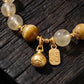 Prosperity & Bold Energy – Golden Rutilated Quartz Pixiu Bracelet