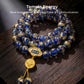 Calm & Communication – Temple Incense Ash Liuli Mala Bracelet