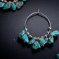 Tranquility & Protection – Tibetan Turquoise Hoop Earrings