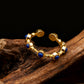 Wisdom & Protection – Tibetan Lapis Lazuli Open Ring