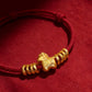 Golden Horse Fortune Journey Red String Bracelet