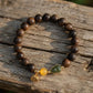 Calm & Prosperity – Nha Trang Agarwood & Hetian Jade Gourd Bracelet