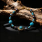 Wealth & Harmony - Golden Flow Turquoise Bracelet