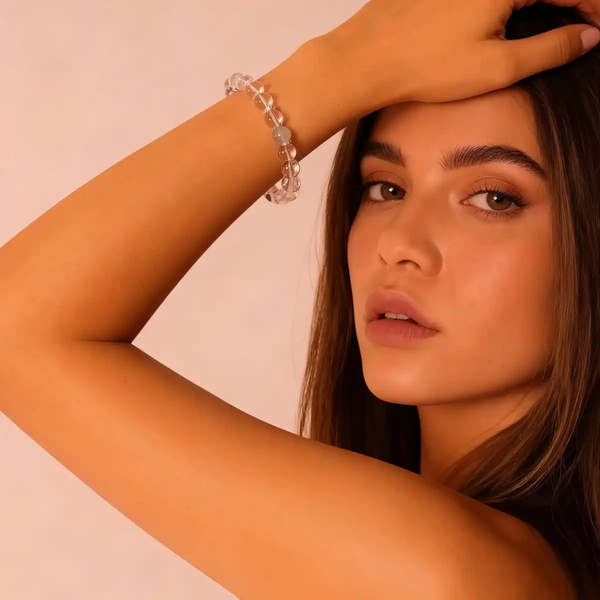 Clarity & Calm – Clear Quartz & Aquamarine Bracelet