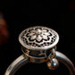 Manifest & Flow – Tibetan Silver Lotus Mantra Spinner Ring