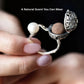 Fragrance of the Soul – Herbal Amulet Pearl Open Ring