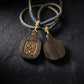 Wealth Blessing – Handwoven Tibetan Zashi Lhamo Wood Carving Necklace