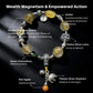 Wealth Magnetism – Mantra Golden Rutilated Quartz Bracelet