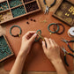 Calm & Clarity – Sandalwood & Blue Chalcedony Double Wrap Bracelet