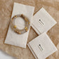 Grounded Prosperity – Gray Agate & Sandalwood Double-Wrap Bracelet
