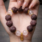 Love & Healing – Rose Lotus Herbal Incense Bead Bracelet with Rose Quartz