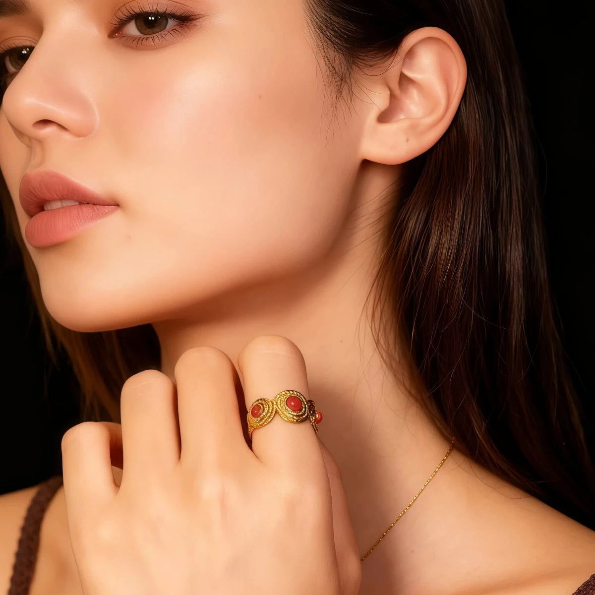 Confidence & Love – Tibetan Five Elements Ring