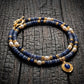 Calm Balance – Blue Stone Pearl Necklace