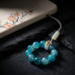 Clarity & Calm – Aquamarine & Hetian Jade Intention Strap
