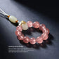 Radiance & Love – Strawberry Quartz & Sunstone Intention Strap