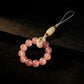 Radiance & Love – Strawberry Quartz & Sunstone Intention Strap