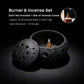 Balance & Clarity Burner Set (Includes Incense Slices) - Feng Shui Black Lunar