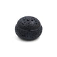 Balance & Clarity Feng Shui Lunar Incense Burner, round black incense holder with moon-like textured surface, spiritual home decor for balance, clarity, and meditation, on a clean white background.