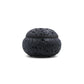 Balance & Clarity Feng Shui Lunar Incense Burner, black round incense holder with moon-like textured porous surface, spiritual home decor for meditation and balance on a clean white background.
