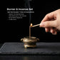 Balance & Grounding Burner Set (Includes Incense Sticks) - Miniature Antique Style Double-Ear