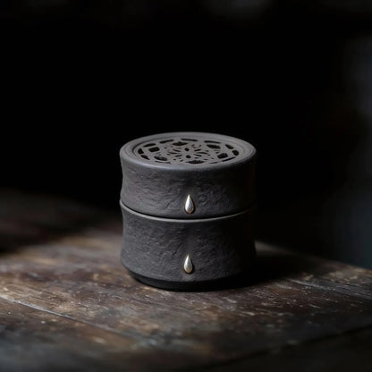 Integrity & Resilience Burner Set (Includes Incense Slices) - Bamboo Stillness Zisha Ceramic