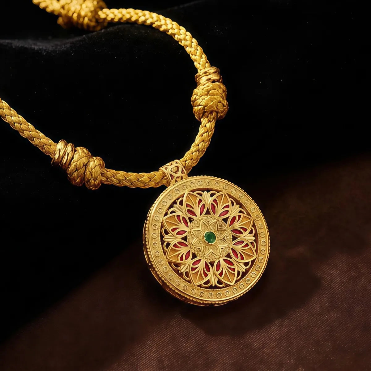 Blessing & Harmony – Eight Treasures Compass Pet Collar