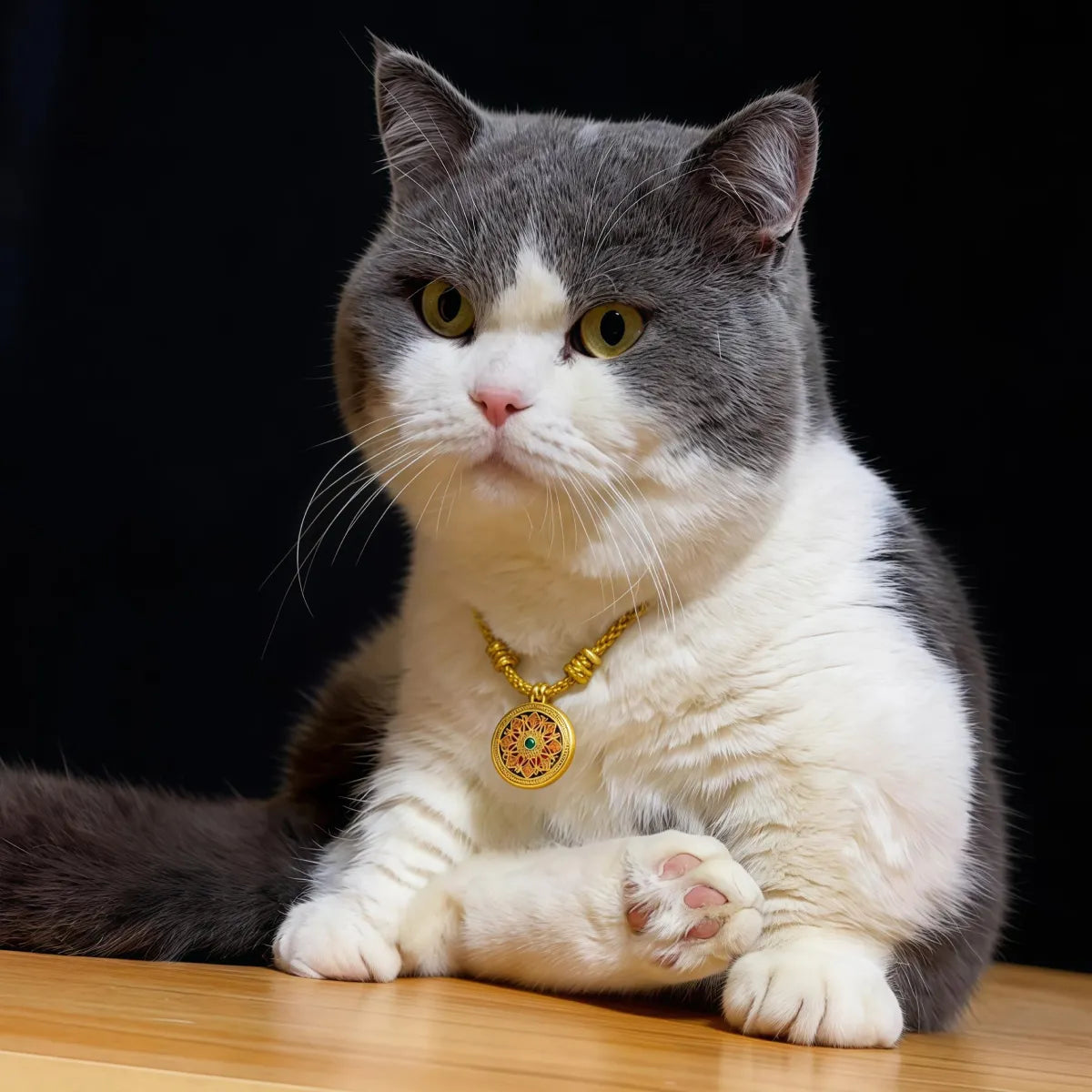 Blessing & Harmony – Eight Treasures Compass Pet Collar