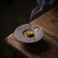 Purification & Harmony – Ceramic Lotus Incense & Candle Holder Set (Incense Sticks Included)