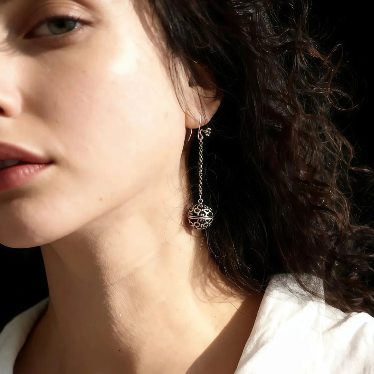 Fragrance of the Soul – Herbal Amulet Dangle Earrings