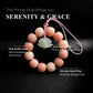 Serenity & Grace – Peach Bodhi Root & Lotus Talisman Strap