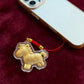 Golden Horse Charm – 999 Gold-Foil Horse Charm with Red Thread