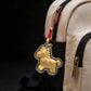 Golden Horse Charm – 999 Gold-Foil Horse Charm with Red Thread