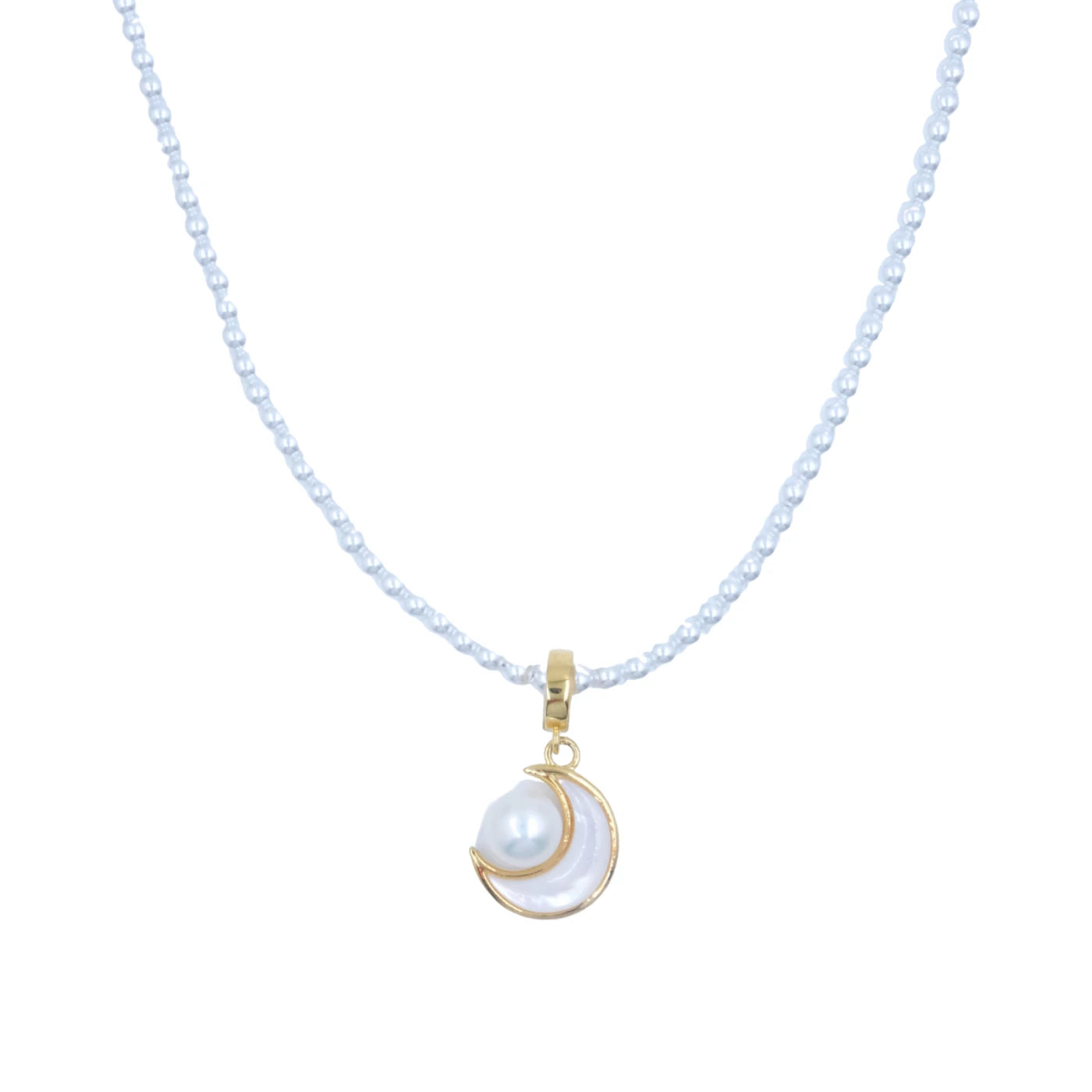 Peace & Feminine Energy – Tibetan Moonlight Pearl Pendant