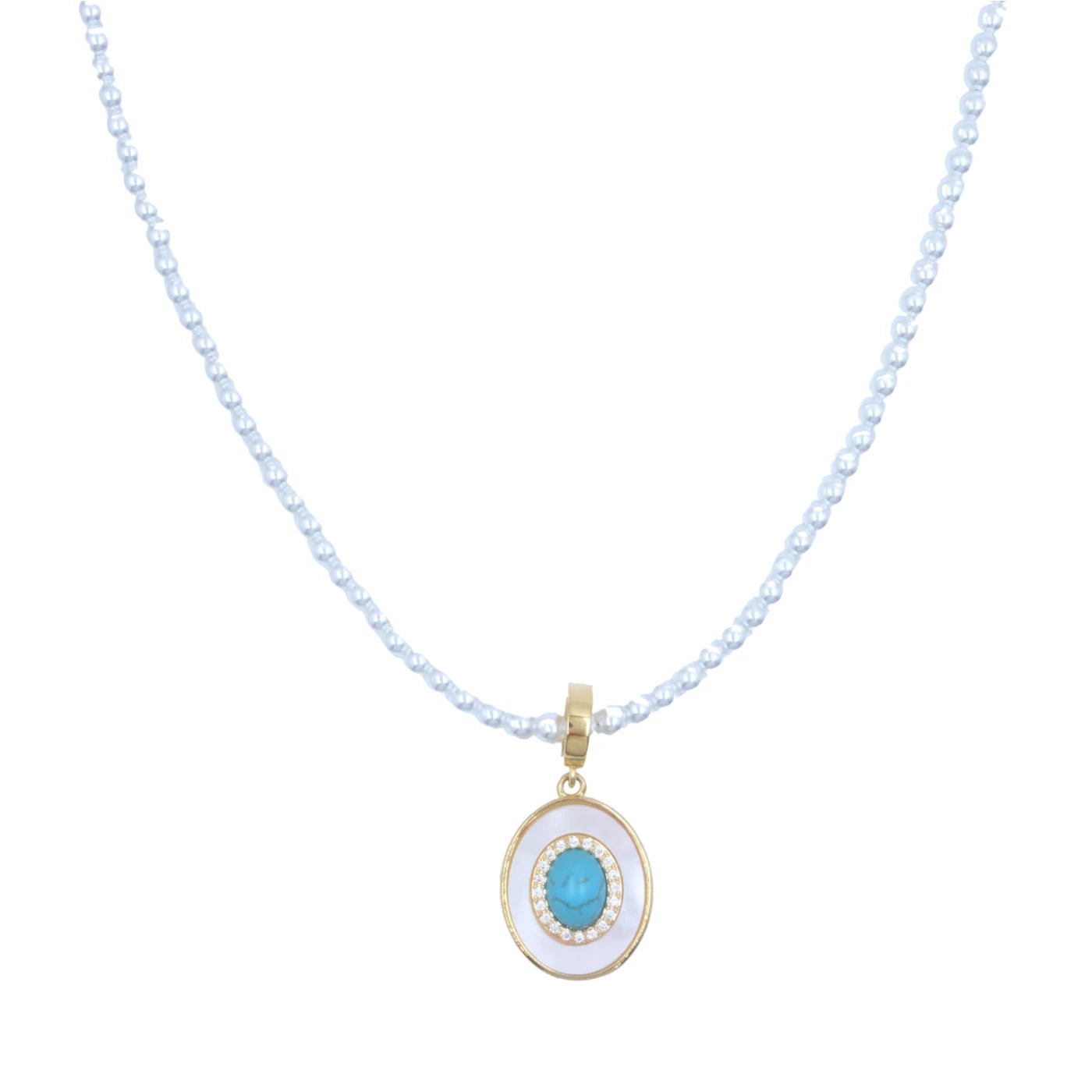 Balance & Grace – Tibetan Harmony Pearl Pendant