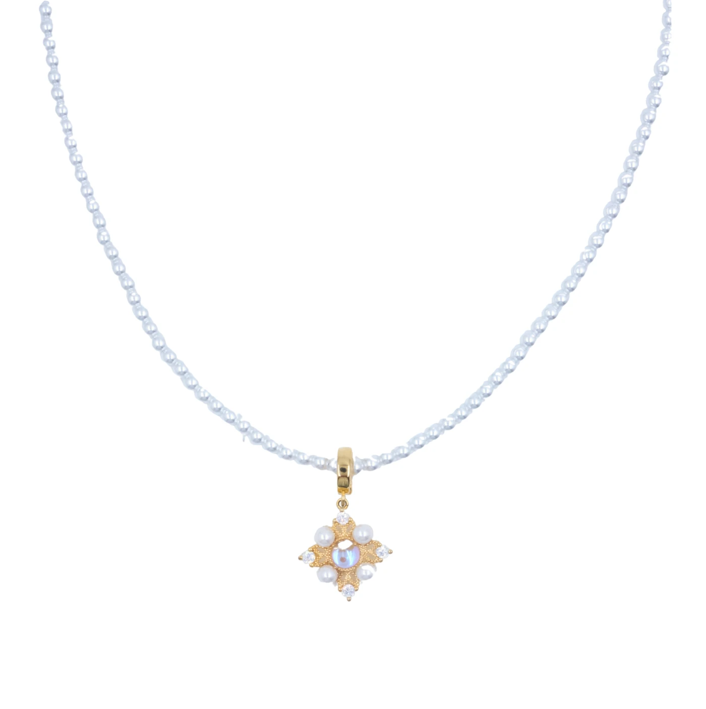 Calm & Emotional Balance – Tibetan Moonstone Pendant