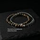 Vitality & Abundance – Green Sandalwood & Green Phantom Quartz Double-Wrap Bracelet