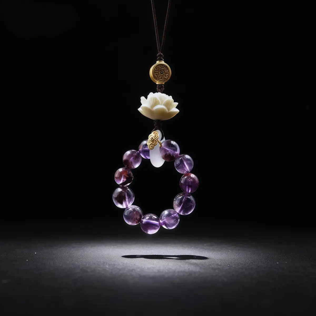 Mindfulness & Protection – Amethyst Prayer Spinner