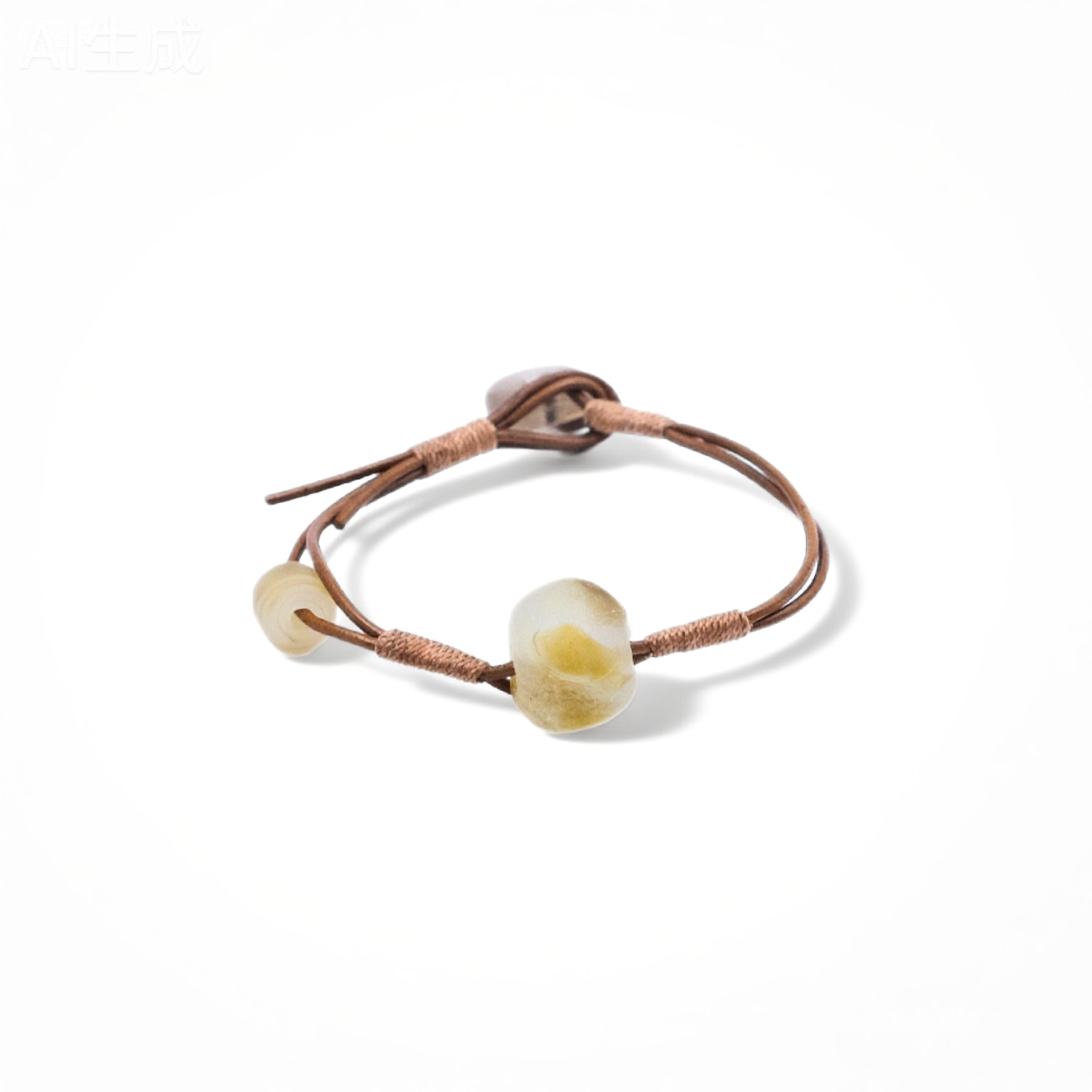 Handcrafted Sun Spirit Bracelet – Ancient Liuli Talisman Jewelry for Balance, Grounding, and Mental Clarity