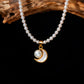 Peace & Feminine Energy – Tibetan Moonlight Pearl Necklace